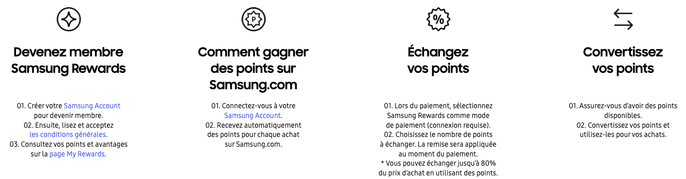 Les avantages du programe de fidélité Samsung Rewards