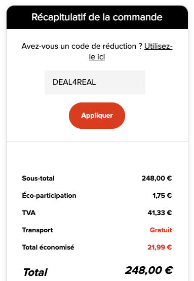 Ou mettre un code promo sur le site Ninja Kitchen