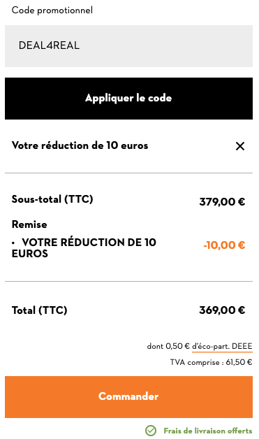 Ou mettre un code promo sur la boutique STIHL