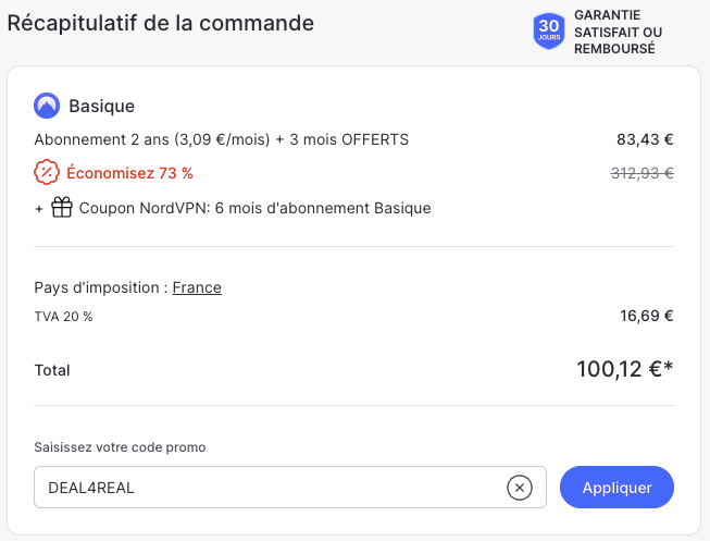 Comment utiliser un code promo NordVPN