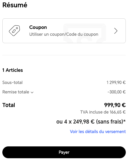 Ou mettre un code promo sur la boutique Honor